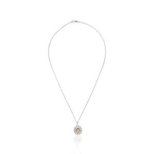Platinum White & Yellow Diamond Necklace